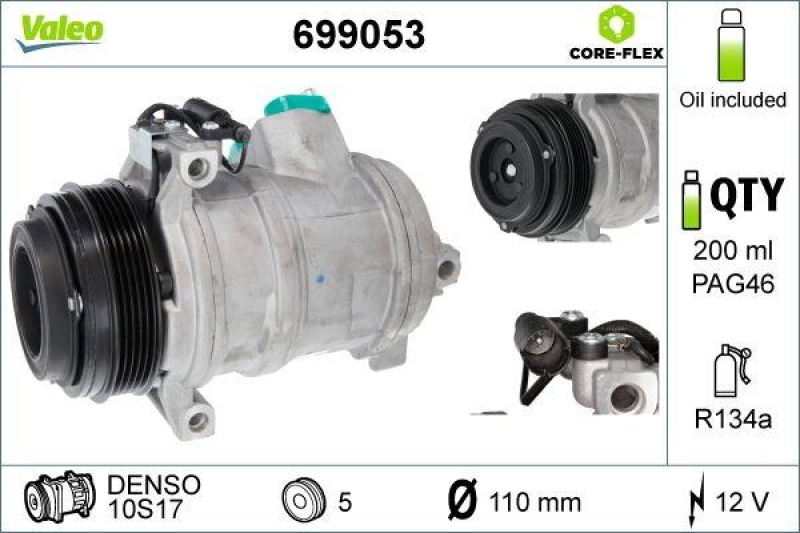 VALEO 699053 Kompressor BMW X5