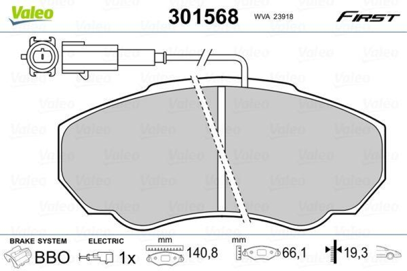 VALEO 301568 SBB-Satz FIRST