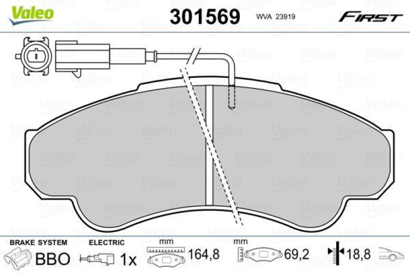 VALEO 301569 SBB-Satz FIRST