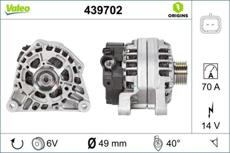 VALEO 439702 Generator Neu - ORIGINS