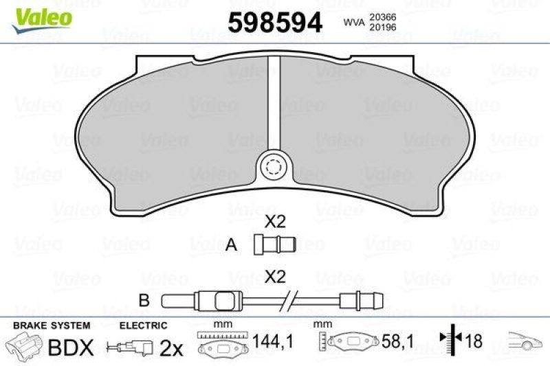 VALEO 598594 SBB-Satz PREMIUM