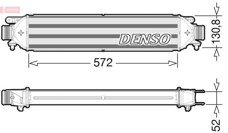 DENSO DIT09103 Ladeluftkühler FIAT DOBLO MPV (263_) 1.6 D Multijet (263AXD1B) (10- )