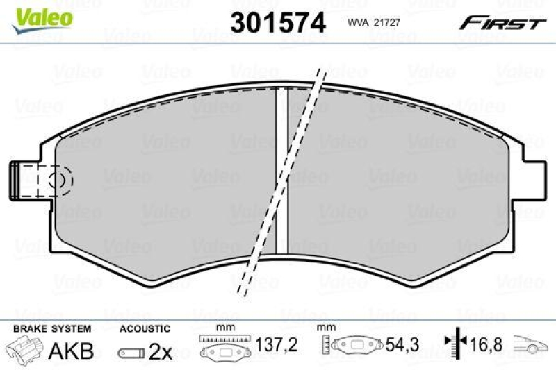 VALEO 301574 SBB-Satz FIRST