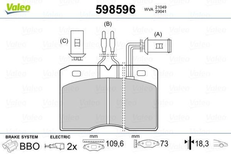 VALEO 598596 SBB-Satz PREMIUM