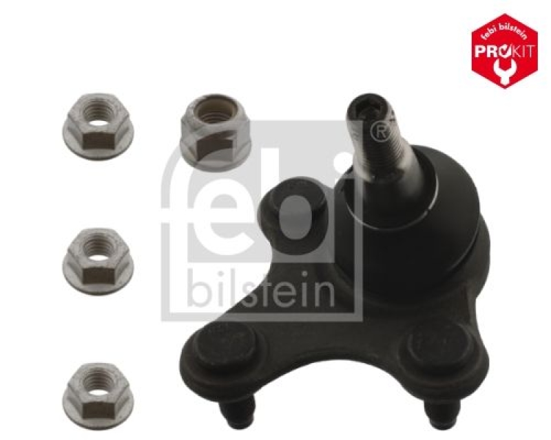 FEBI BILSTEIN 40669 Traggelenk mit Sicherungsmuttern für VW-Audi