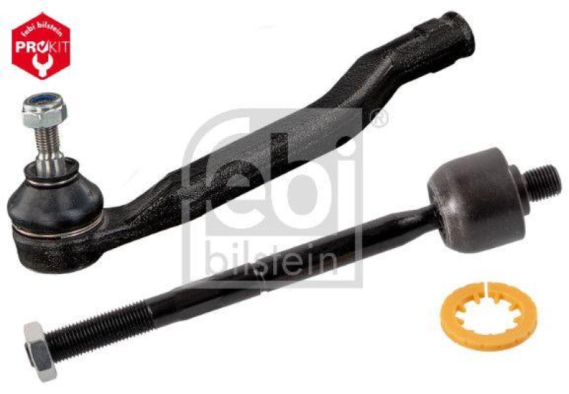 FEBI BILSTEIN 39822 Spurstange mit Endstück, Mutter und Sicherungsmutter für Renault