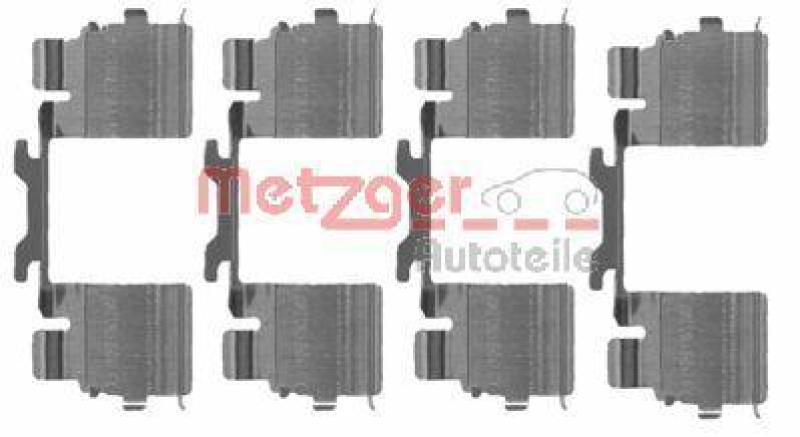 METZGER 109-1725 Zubehörsatz, Scheibenbremsbelag für CITROEN/FIAT/IVECO/PEUGEOT