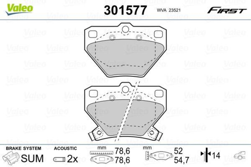 VALEO 301577 SBB-Satz FIRST