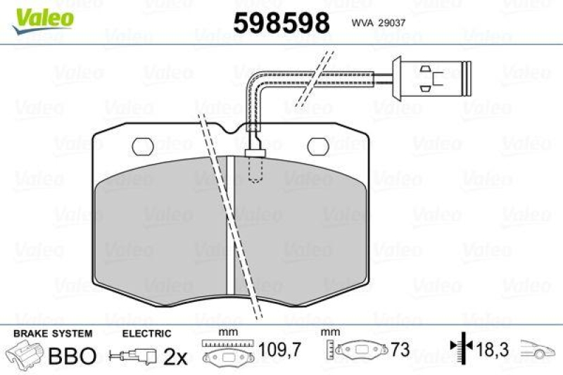 VALEO 598598 SBB-Satz PREMIUM