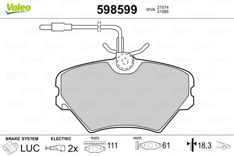 VALEO 598599 SBB-Satz PREMIUM