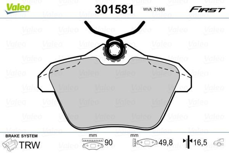 VALEO 301581 SBB-Satz FIRST