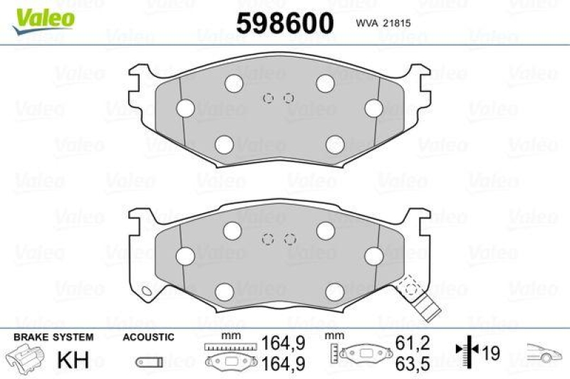 VALEO 598600 SBB-Satz PREMIUM