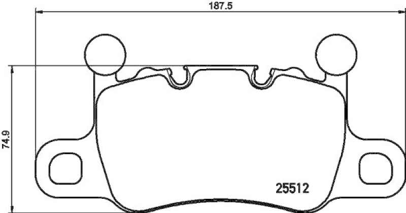 HELLA 8DB 355 021-401 Scheibenbremsbelagsatz