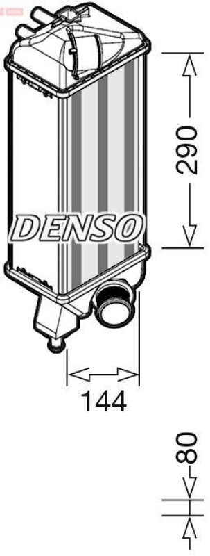 DENSO DIT09116 Ladeluftkühler FIAT 500 (C) (312) 0.9 (13- )