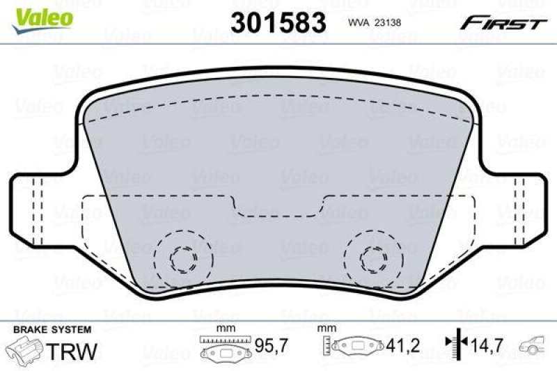 VALEO 301583 SBB-Satz FIRST