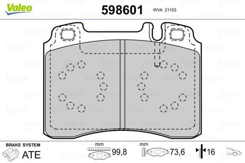 VALEO 598601 SBB-Satz PREMIUM