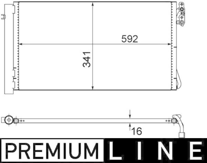 MAHLE AC 414 000P Klimakondensator