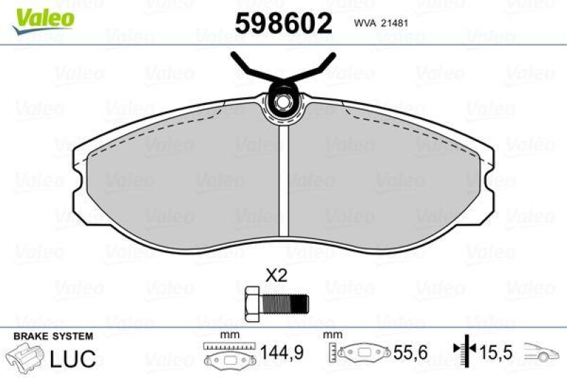 VALEO 598602 SBB-Satz PREMIUM