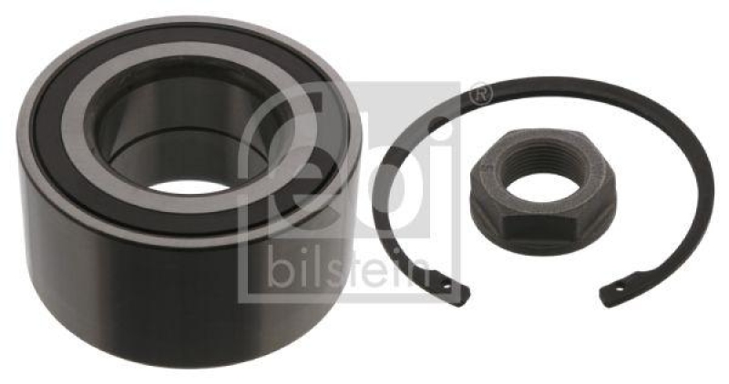 FEBI BILSTEIN 40702 Radlagersatz mit ABS-Impulsring, Achsmutter und Sicherungsring f&uuml;r Peugeot