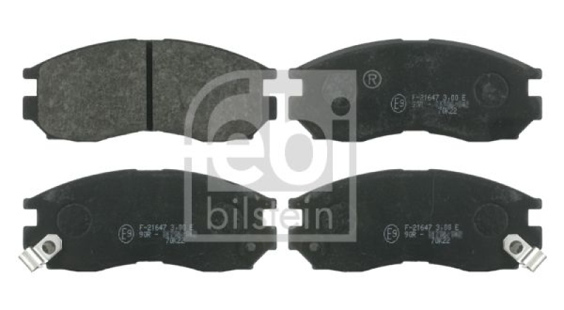 FEBI BILSTEIN 16327 Bremsbelagsatz für MITSUBISHI