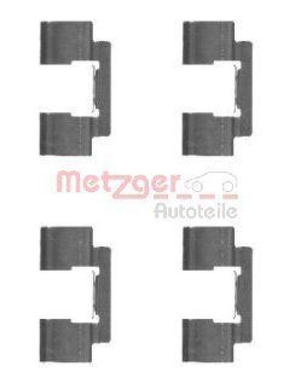 METZGER 109-1732 Zubehörsatz, Scheibenbremsbelag für CHRYSLER