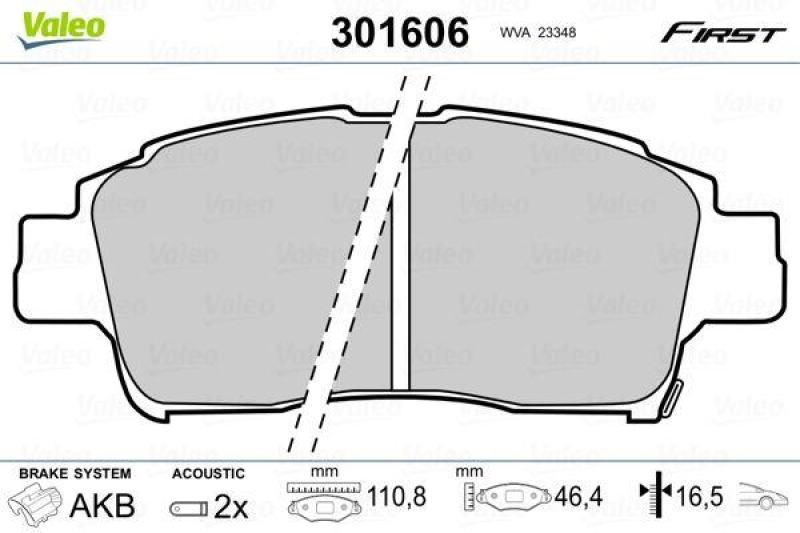 VALEO 301606 SBB-Satz FIRST