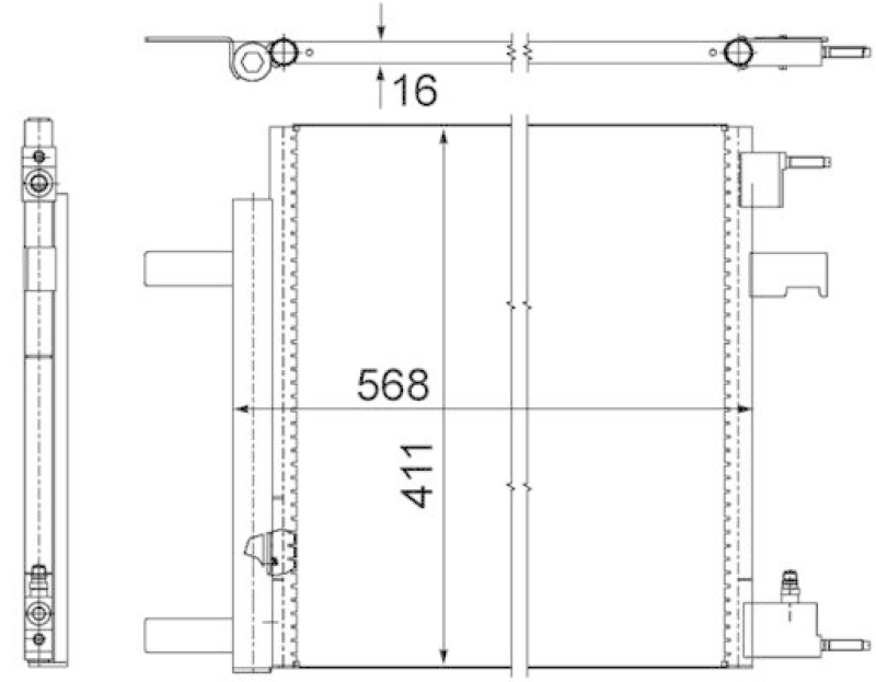 MAHLE AC 636 000P Klimakondensator