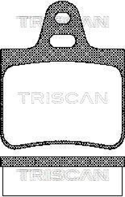 TRISCAN 8110 38783 Bremsbelag Hinten für Citroen Bx, Cx