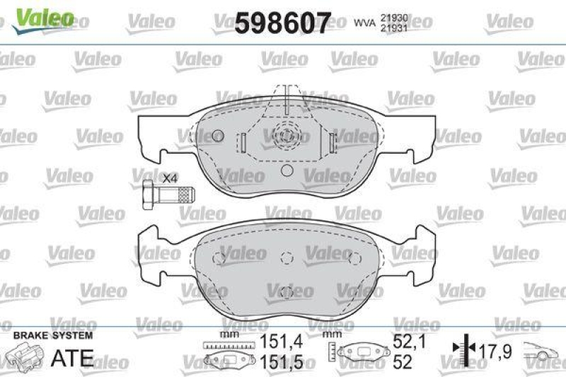 VALEO 598607 SBB-Satz PREMIUM