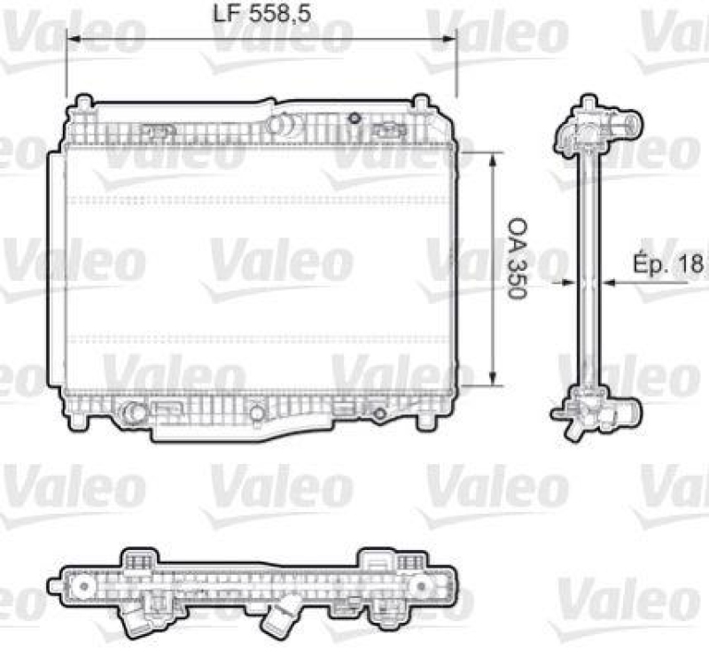 VALEO 735379 Motorkühler FORD FIESTA VI 1.4 I