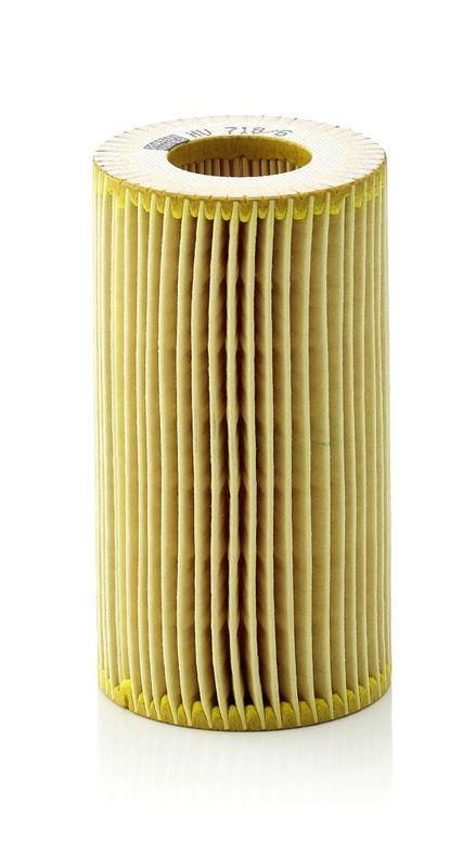 MANN-FILTER HU 718/6 x Ölfilter für Honda