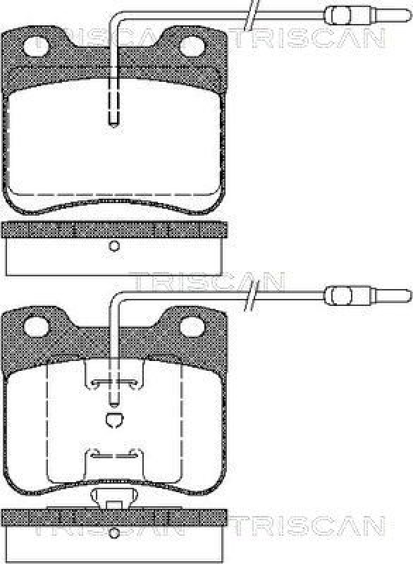 TRISCAN 8110 38847 Bremsbelag Vorne für Citroen Ax