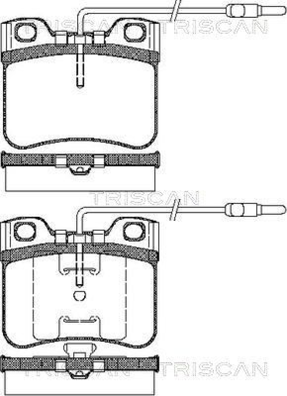 TRISCAN 8110 38932 Bremsbelag Vorne für Citroen Ax