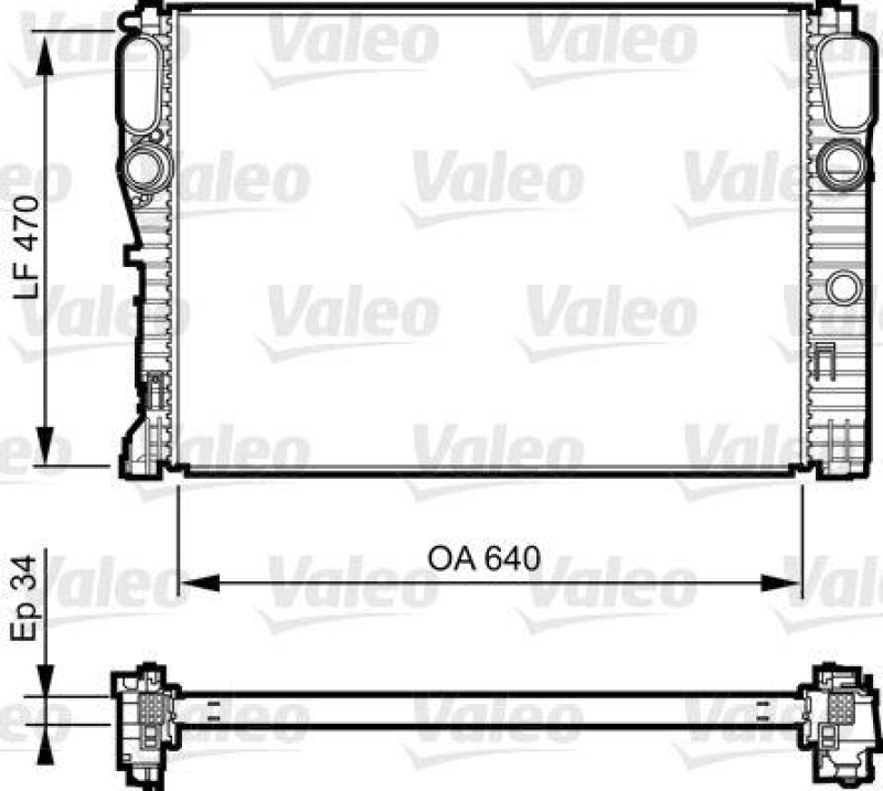 VALEO 735382 Motorkühler MERCEDES