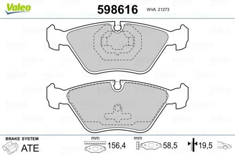 VALEO 598616 SBB-Satz PREMIUM