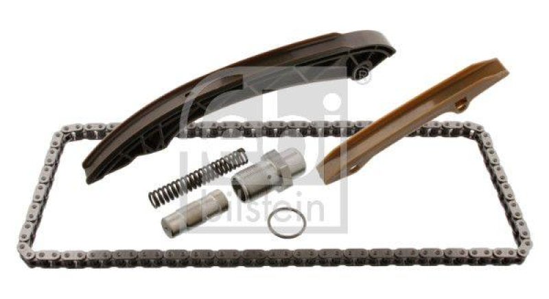 FEBI BILSTEIN 30410 Steuerkettensatz für Nockenwelle, mit Gleitschienen und Kettenspanner für BMW