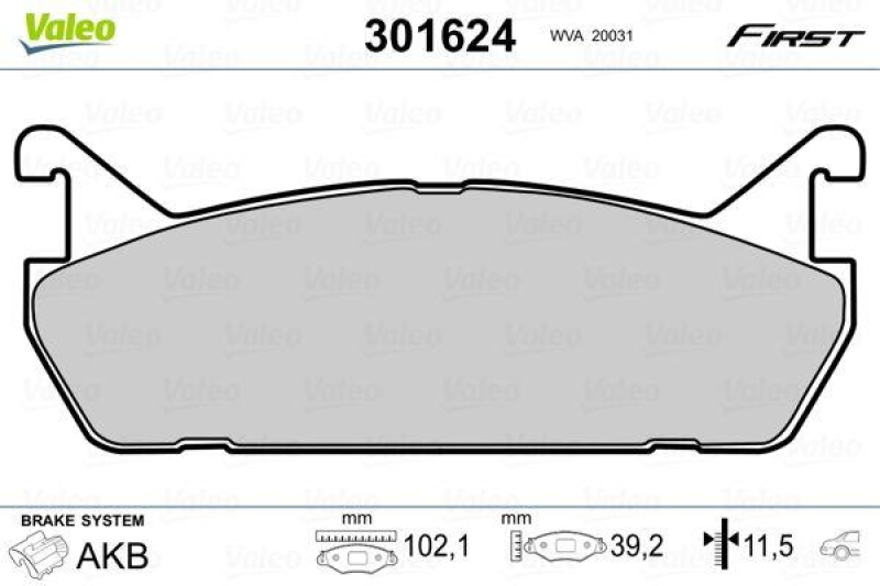 VALEO 301624 SBB-Satz FIRST