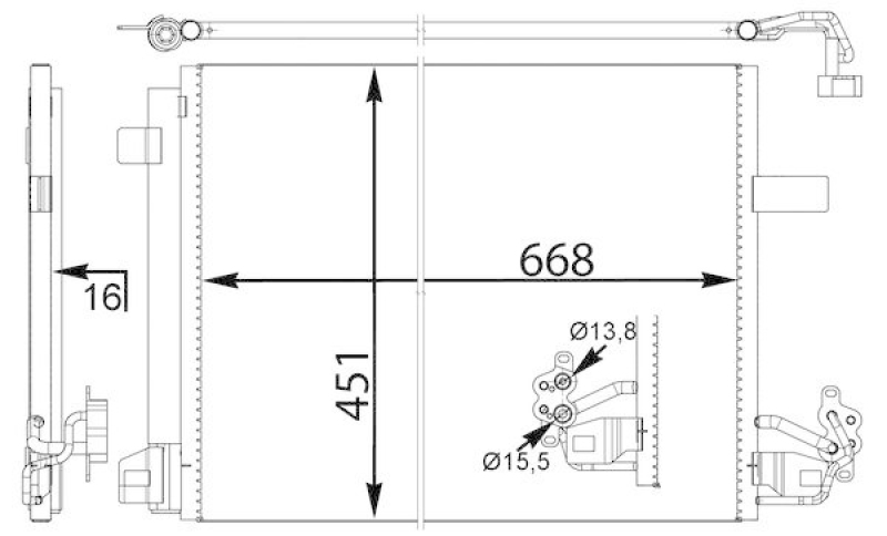 MAHLE AC 774 000S Klimakondensator