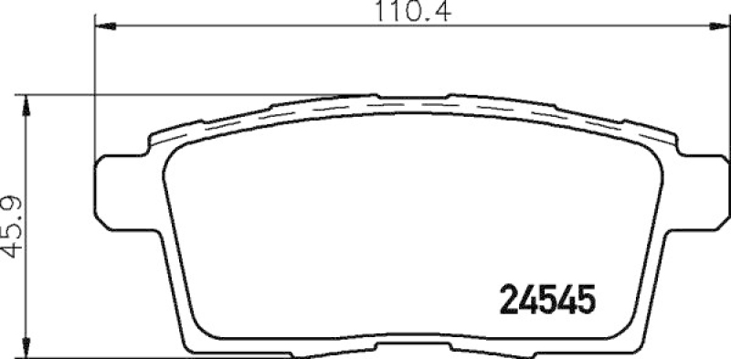 HELLA 8DB 355 013-261 Bremsbelagsatz Scheibenbremse