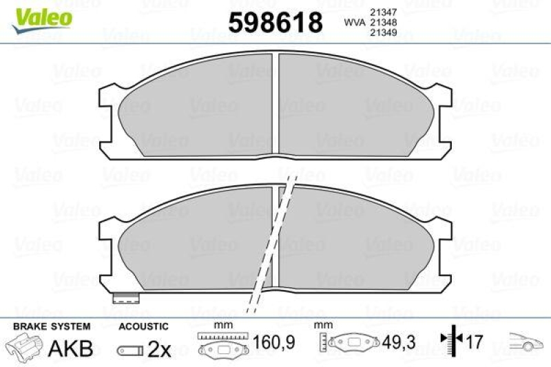 VALEO 598618 SBB-Satz PREMIUM