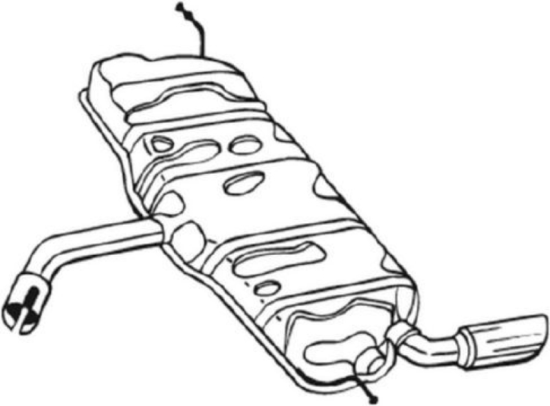 BOSAL 233-127 Endschalldämpfer