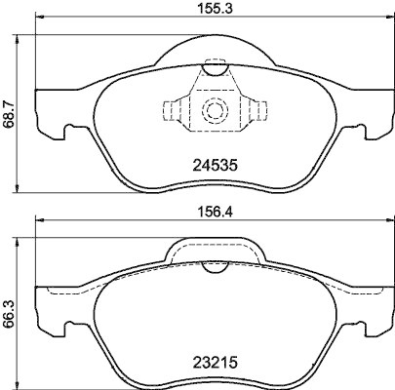 HELLA 8DB 355 013-271 Bremsbelagsatz Scheibenbremse