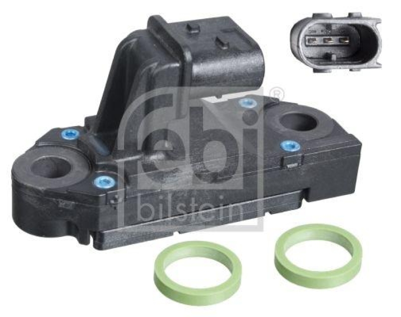 FEBI BILSTEIN 106244 Abgasdrucksensor mit Dichtringen für DAF