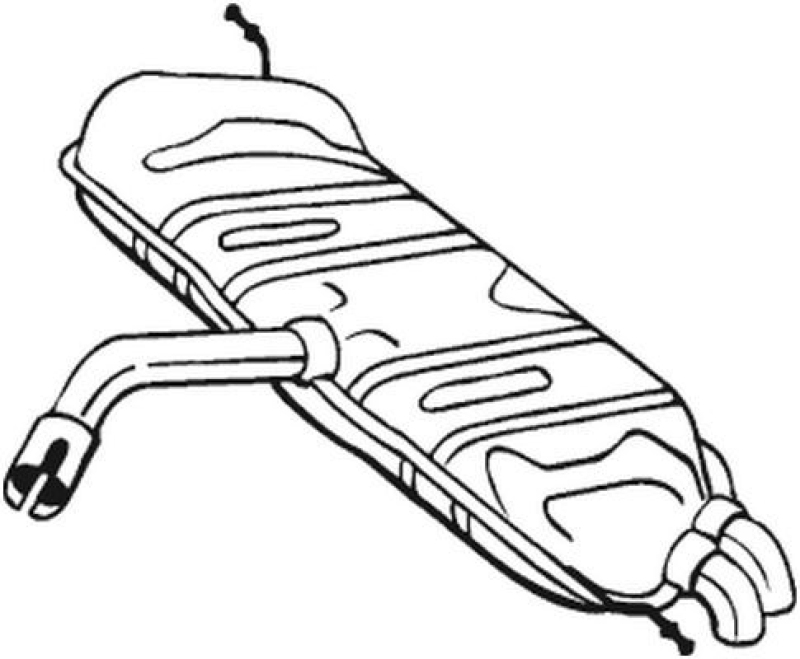 BOSAL 233-135 Endschalldämpfer