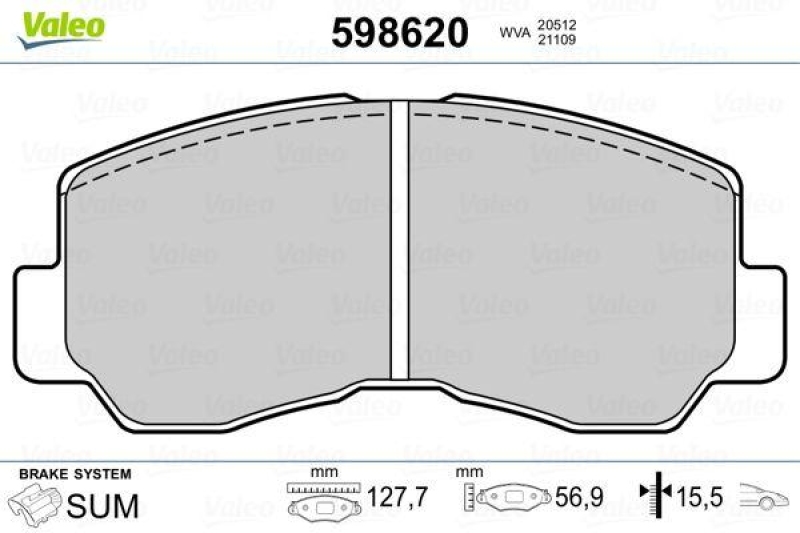 VALEO 598620 SBB-Satz PREMIUM