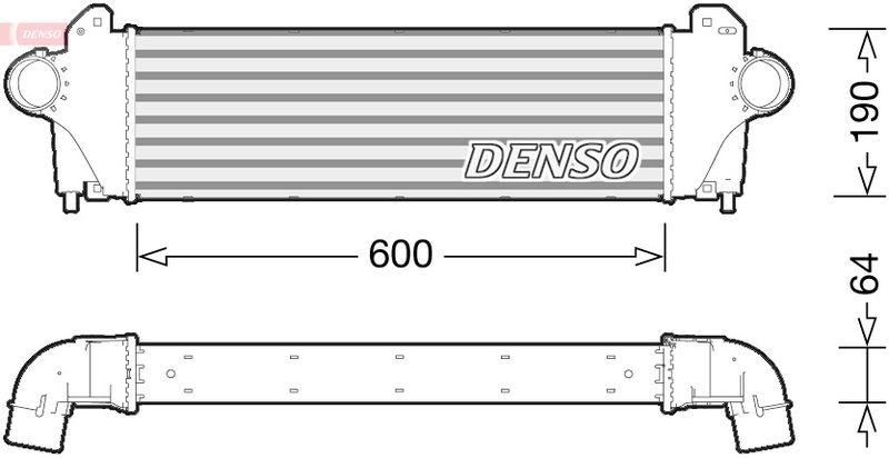 DENSO DIT12005 Ladeluftkühler IVECO DAILY V Platform/Chassis 35C21, 35S21, 40C21, 45C21, 50C21, 60C21, 70C21 (11-14)