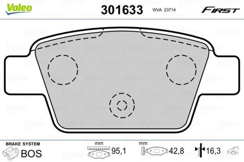 VALEO 301633 SBB-Satz FIRST