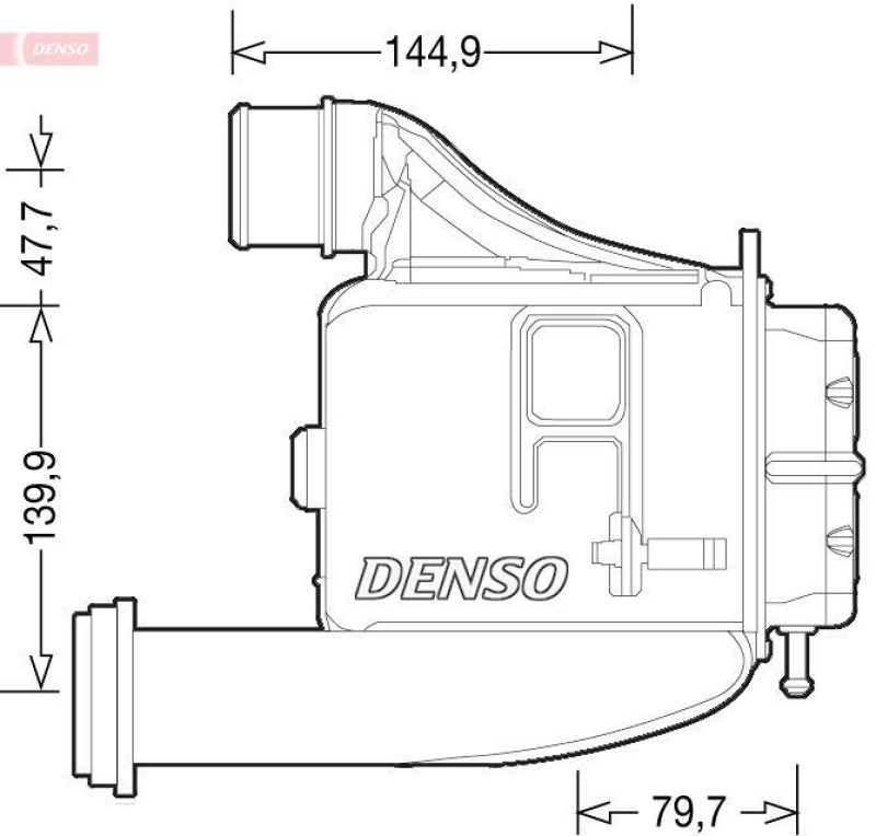 DENSO DIT12006 Ladeluftkühler IVECO DAILY V Box Body / Estate 35C21 V, 35S21 V, 40C21 V, 45C21 V, 50C21 V (11-14)