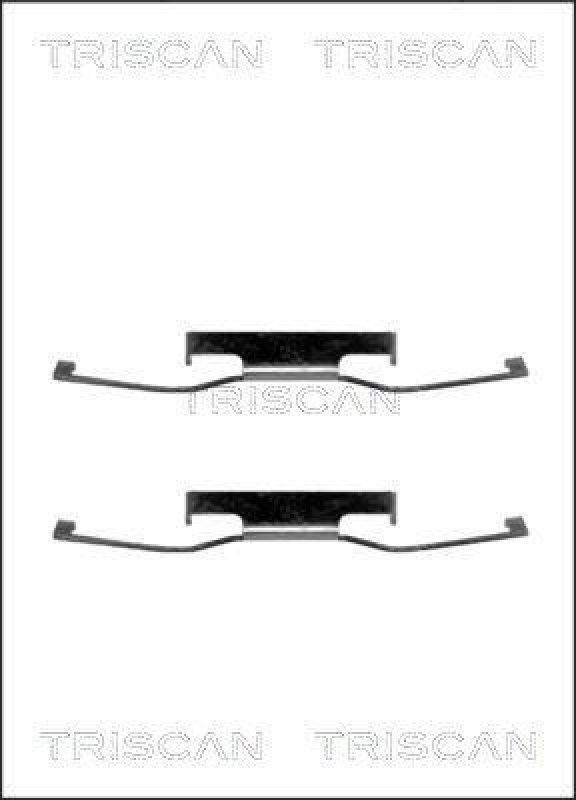 TRISCAN 8105 101214 Montagesatz, Scheibenbremsbelag für Ford, Talbot