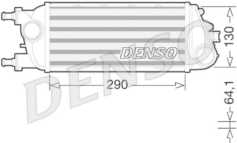 DENSO DIT13003 Ladeluftkühler LANCIA YPSILON 0.9 TwinAir (05/2011->)